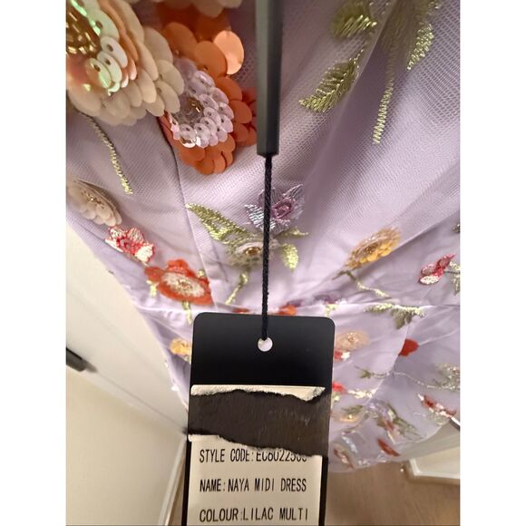 Elliatt Naya One Shoulder Midi Dress in Purple Cocktail Party Dress size S NWT - Picture 9 of 9